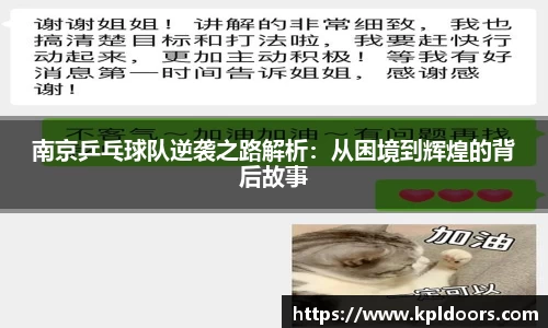 南京乒乓球队逆袭之路解析：从困境到辉煌的背后故事